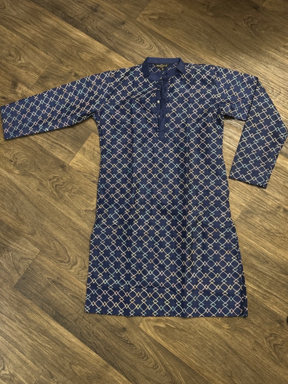 🌍Men’s Navy Print Tunic 🌍